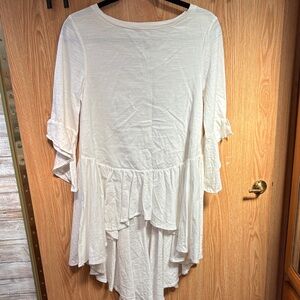 Chic off White Ruffle kids 14 hi low shirt  I have rose color as well